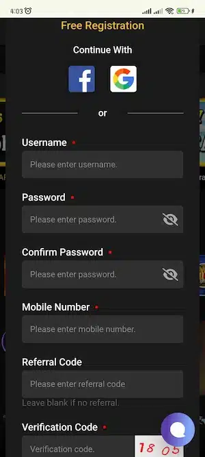 Enter Personal Information