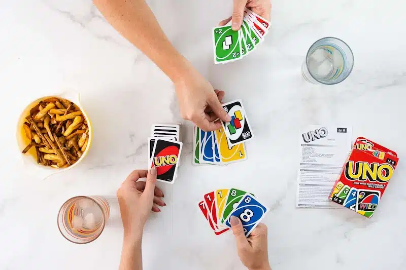 Special cards in Uno card game